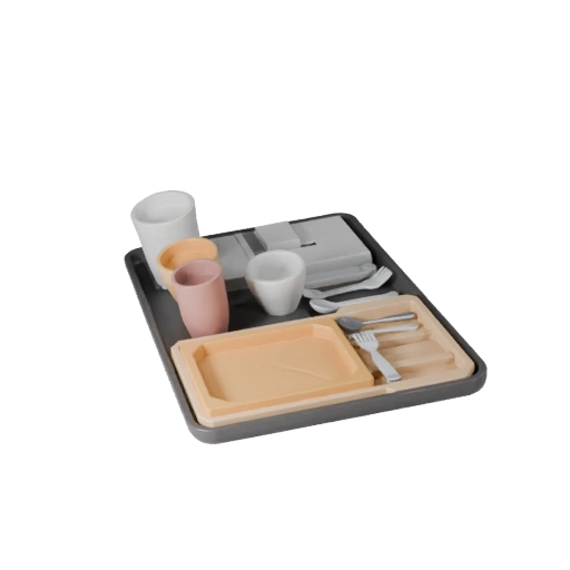 Picnic Breakfast Tray 3D Asset for Game Engine Use