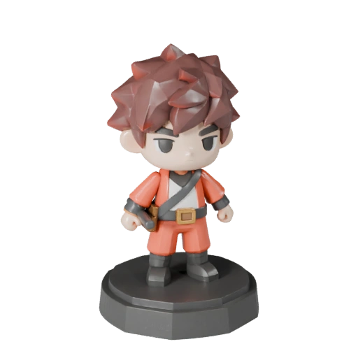 Low Poly Adventure Figurine | Game Engine PBR Asset Pack