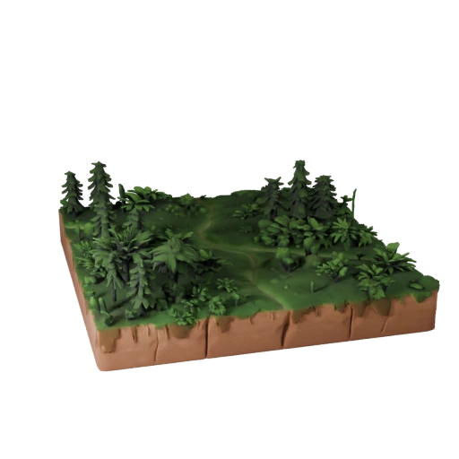 Forest Floor Terrain Unity 3D Asset for Realtime Builds