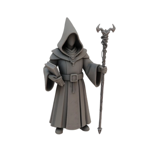 Фэнтези Волшебник Миниатюра STL