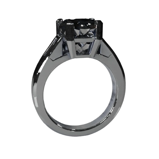 Solitaire Ring 3D Asset for Engine Levels in Games