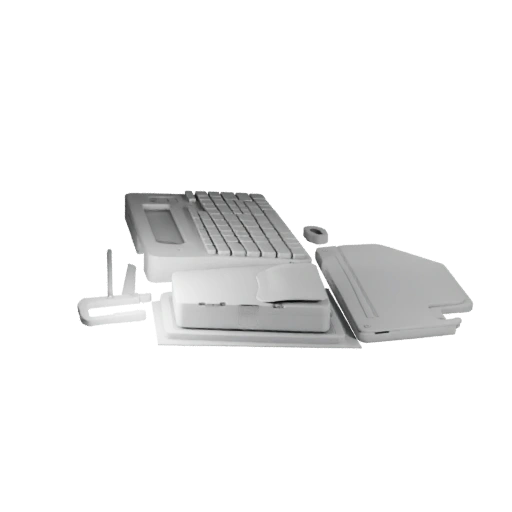 Detailed Minimal Keyboard 3D Hero Asset for Studio