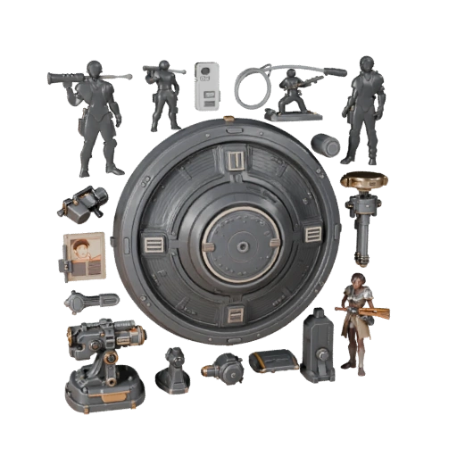 Studio Sci-Fi Objective Marker | Marketing Render Pack