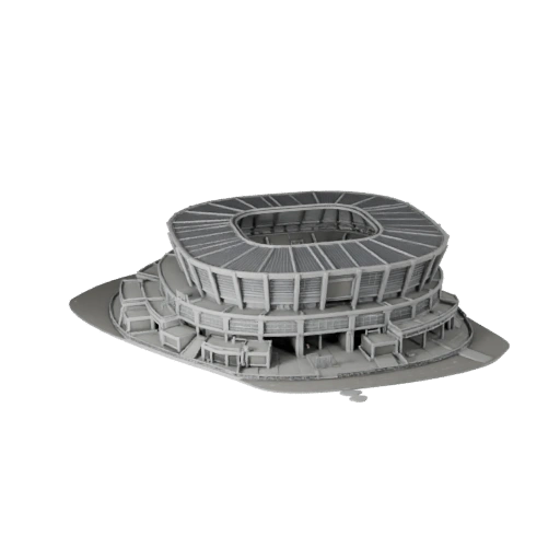 Modelo 3D de Exterior de Estádio para Unity - Ativo de Jogo para Arquitetura