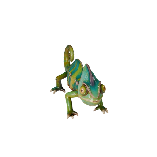 Мультяшный хамелеон 3D модель - Стилизованный ассет для анимации | PBR