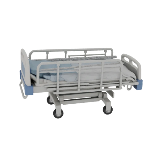 Surgical Hospital Bed 3D Asset for Engineering Sim