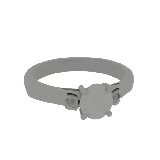Solitaire Engagement Ring 3D Asset for Studio Films
