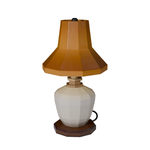 Ceramic Desk Lamp 3D Game Asset for Realtime Engines