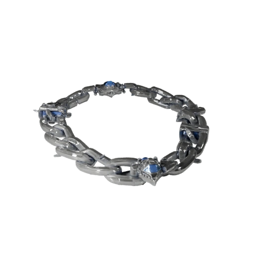 Stylized Chain Style Necklace 3D Casual Game Asset