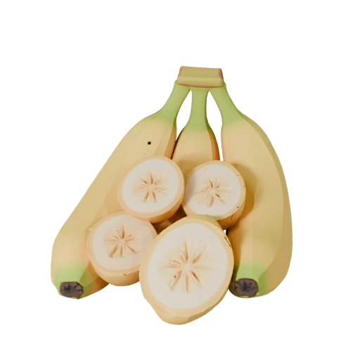 Sliced Banana Bunch 3D Game Asset for Indie Levels