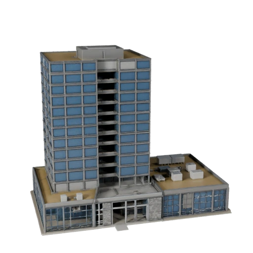 Kit de Escritório Modular Estilizado 3D - Asset de Jogo em Tempo Real