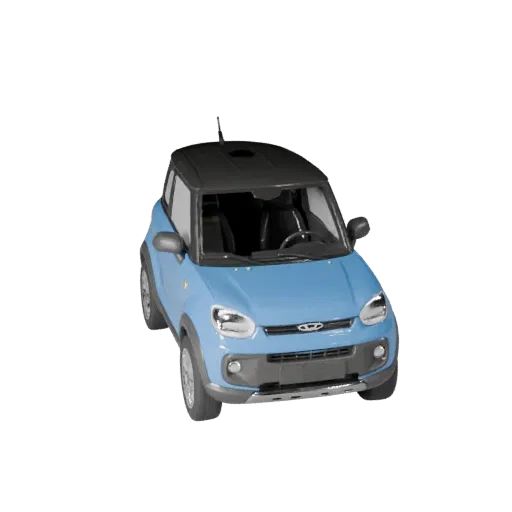 3D модель компактного внедорожника для Blender и игр - реалистичный PBR