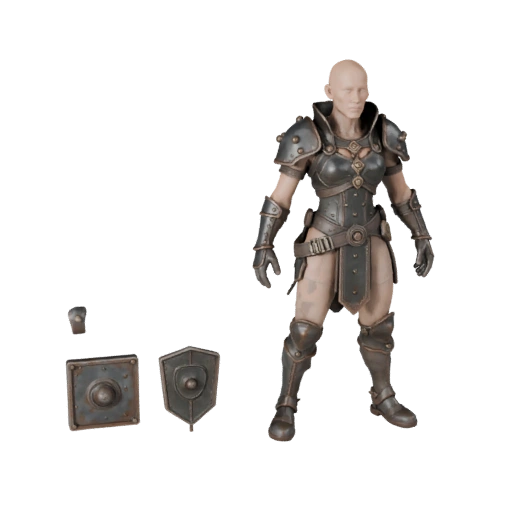 Реалистичная 3D модель мага Кобальта - с ригом