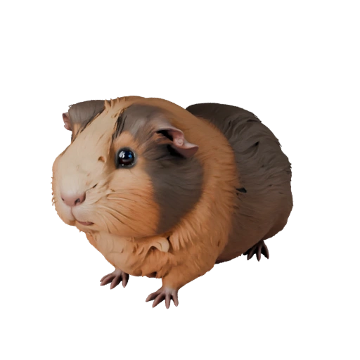Реалистичная 3D модель морской свинки - rigged PBR ассет для игр