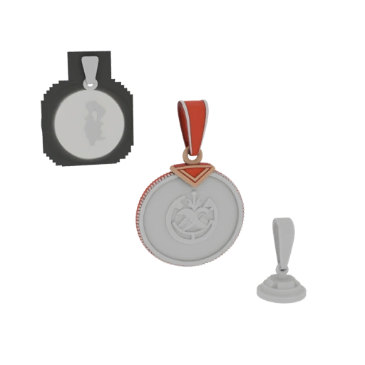 Symbolic Medallion 3D Asset for Online Store Pages
