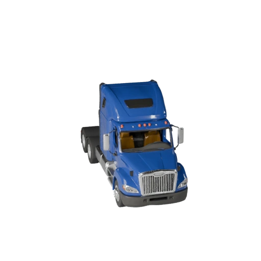 Готовый к игре 3D модель полуприцепа для использования в реальном времени, актив PBR