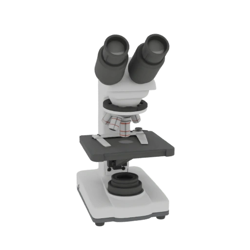 Biology Microscope 3D Asset for Simulation Studios