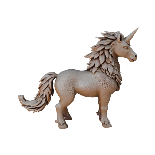 Высокополигональный Единорог 3D Модель - Детальный STL Ресурс для Печати