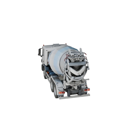 Бетономешалка 3D модель для Blender - Реалистичный PBR (Legacy)