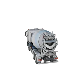 Бетономешалка 3D модель для Blender - Реалистичный PBR (Legacy)