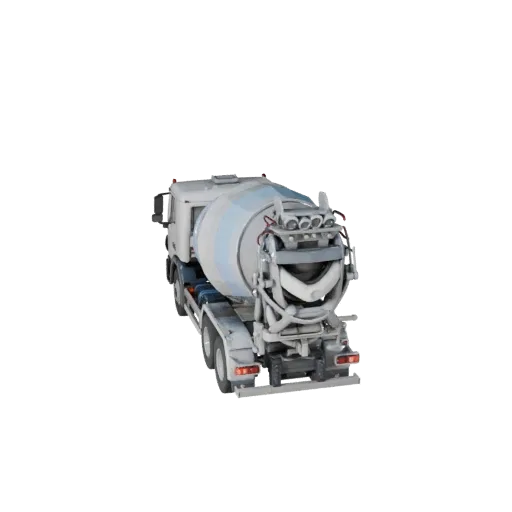 Бетономешалка 3D модель для Blender - Реалистичный PBR