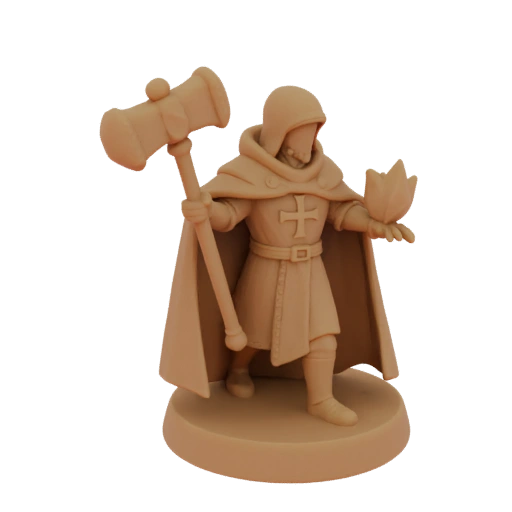 Средневековый миниатюра клирика STL - Зарядка
