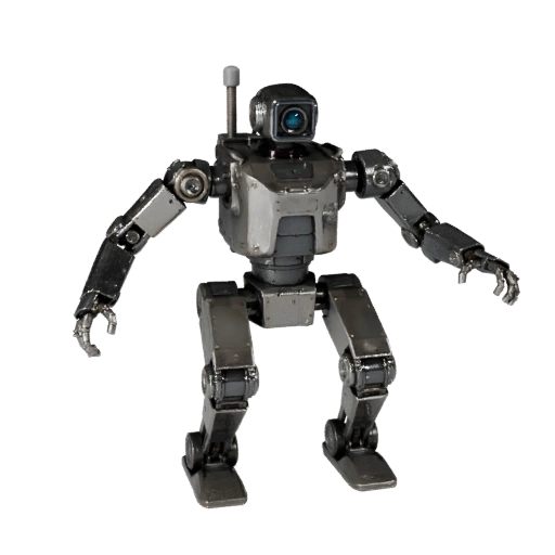 Humanoid Service Robot 3D Model for Cinema Studios