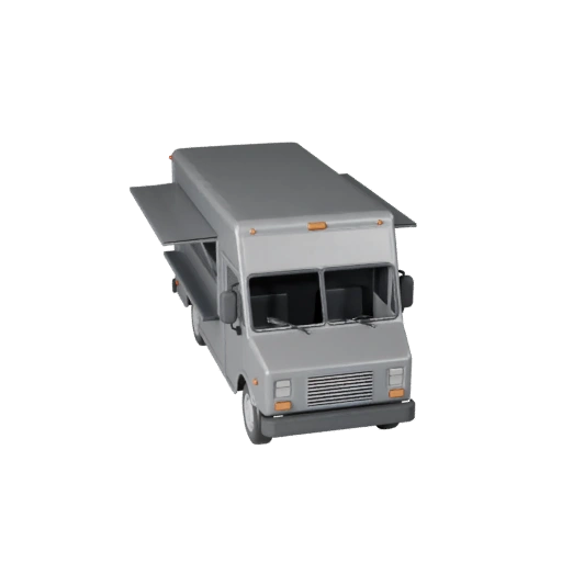 3D модель фудтрака для Unreal Engine - Готовый игровой ассет