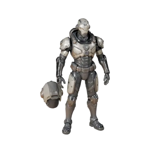 3D персонаж Sci Fi Command Boss Commander, вид в окне движка, готовый ассет для Unreal Engine с моделью персонажа Command BOS