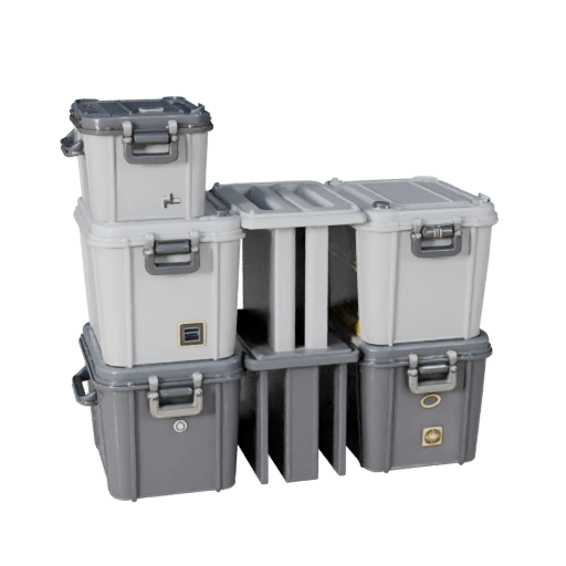 Modular Sealed Storage Bin 3D Asset for Kit Builds