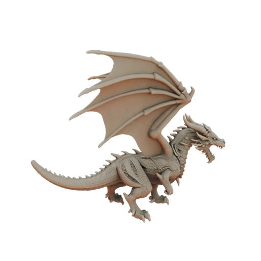 Фэнтези дракон босс миниатюра stl