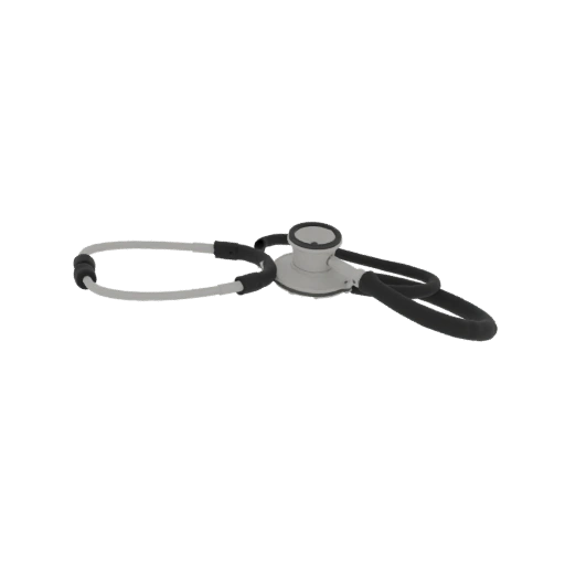 Diagnostic Stethoscope 3D Sim Asset for Studio Use