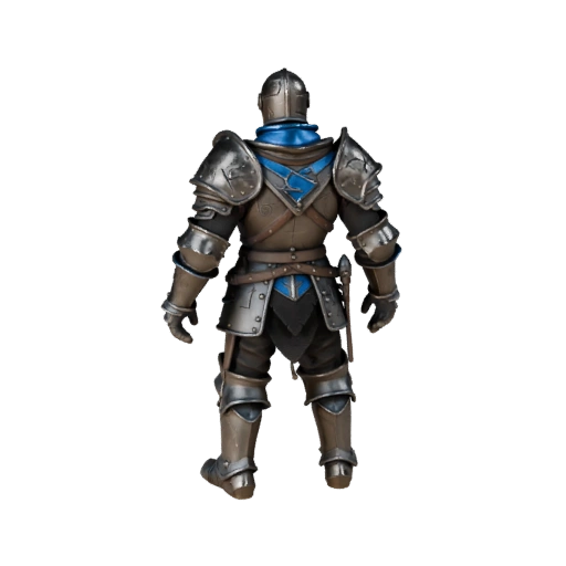 Средневековый Штурмовой Рыцарь Модель Персонажа - С Ригом