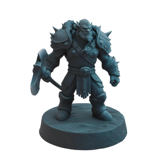 Миниатюра Варвара Гнома из Темного Фэнтези STL