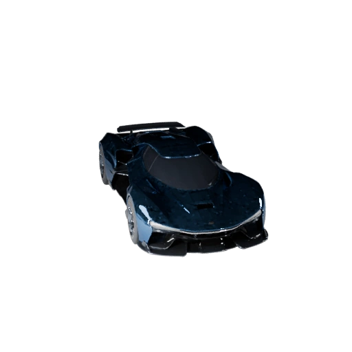 Научно-фантастический автомобиль 3D модель для Blender и игр - Реалистичный PBR