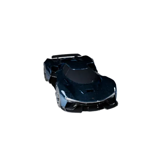 3D-модель Sci Fi Car, вид в три четверти в студии, готовый к анимации актив транспортного средства с футуристическими панелям