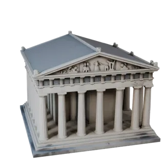 Печатная модель Парфенона в STL - Масштабный ассет для масштабных макетов