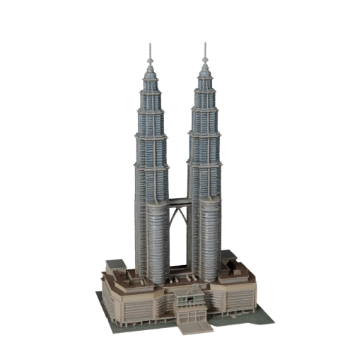 Petronas Towers 3D Modell für Unreal - Echtzeit-Asset
