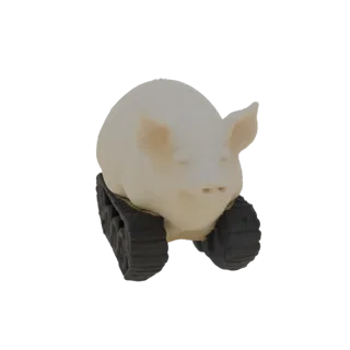 Свинья на гусеницах 3D Модель
