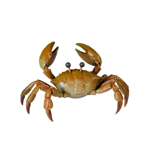 Мультяшный краб 3D модель - Стилизованный ассет для анимации | Без роялти