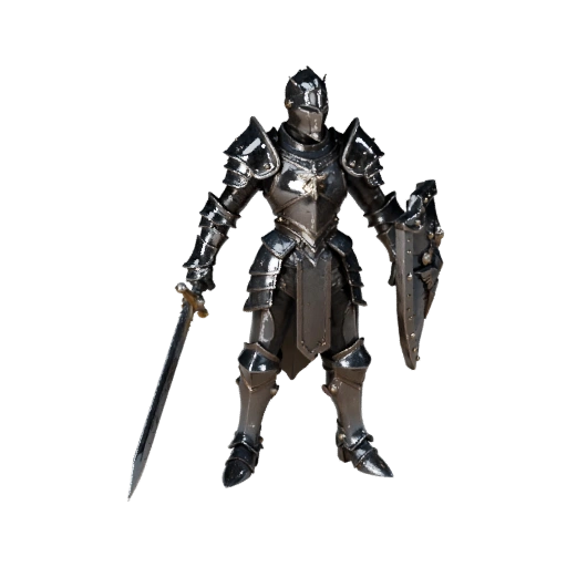 Фэнтези Паладин Модель Персонажа - с ригом