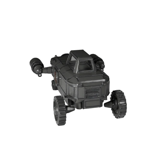 Печатный лунный грузовой вездеход STL 3D модель - Дисплей