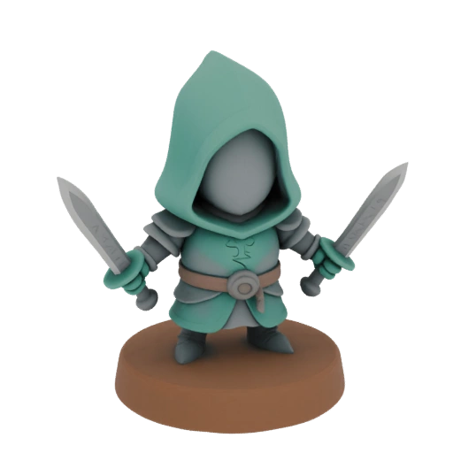 Средневековый Изгой Миниатюра STL