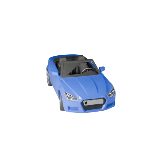 Высокополигональный кабриолет 3D модель для студийных рендеров - PBR (Legacy)