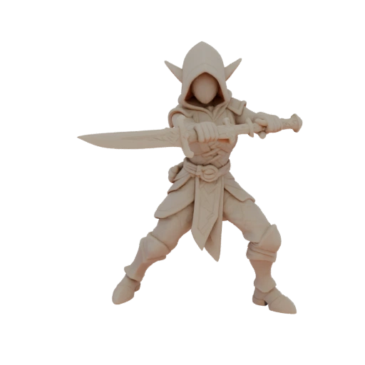 Фэнтези Эльф Изгой Миниатюра STL - Прицеливание