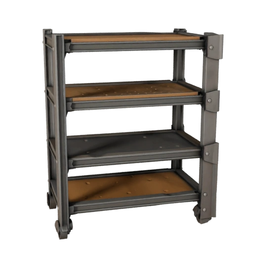 Industrial Parts Rack 3D Asset for Realtime Levels