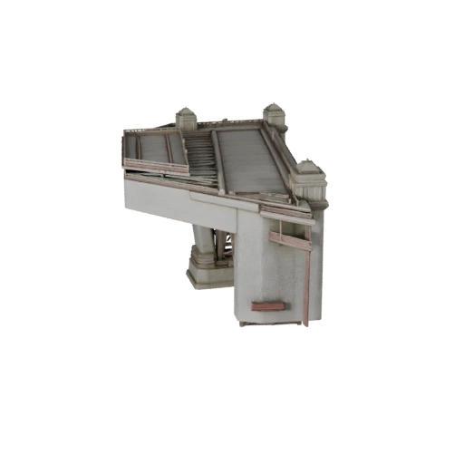 Высокополигональная 3D модель моста Золотые Ворота для рендеринга в архитектурной визуализации