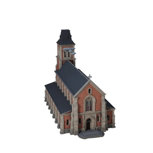 نموذج ثلاثي الأبعاد لكنيسة لـ Unreal - أصل UE في الوقت الفعلي