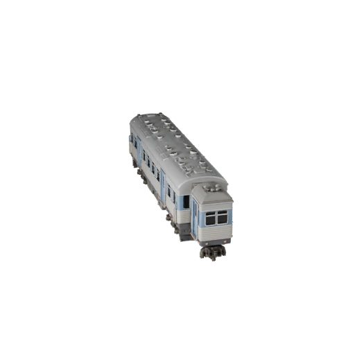 3D модель пассажирского поезда для Blender и игр - Реалистичный