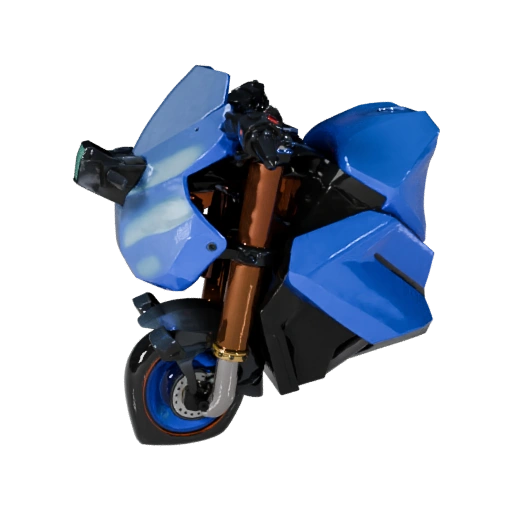 Высокополигональный киберпанк байк 3D модель для студийных рендеров